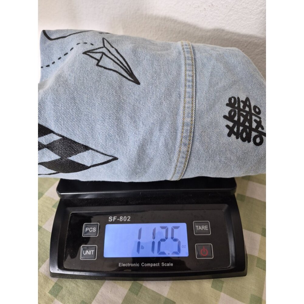 Brooklyn Cloth Mfg. Co. Unisex Blue NY City Graffiti Style Jean Jacket Size M - Picture 10 of 10